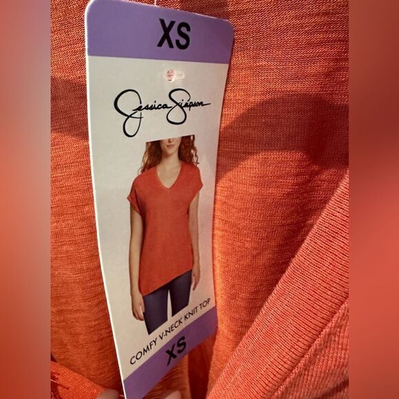Jessica Simpson (XS) NWT Orange top - Picture 4 of 5